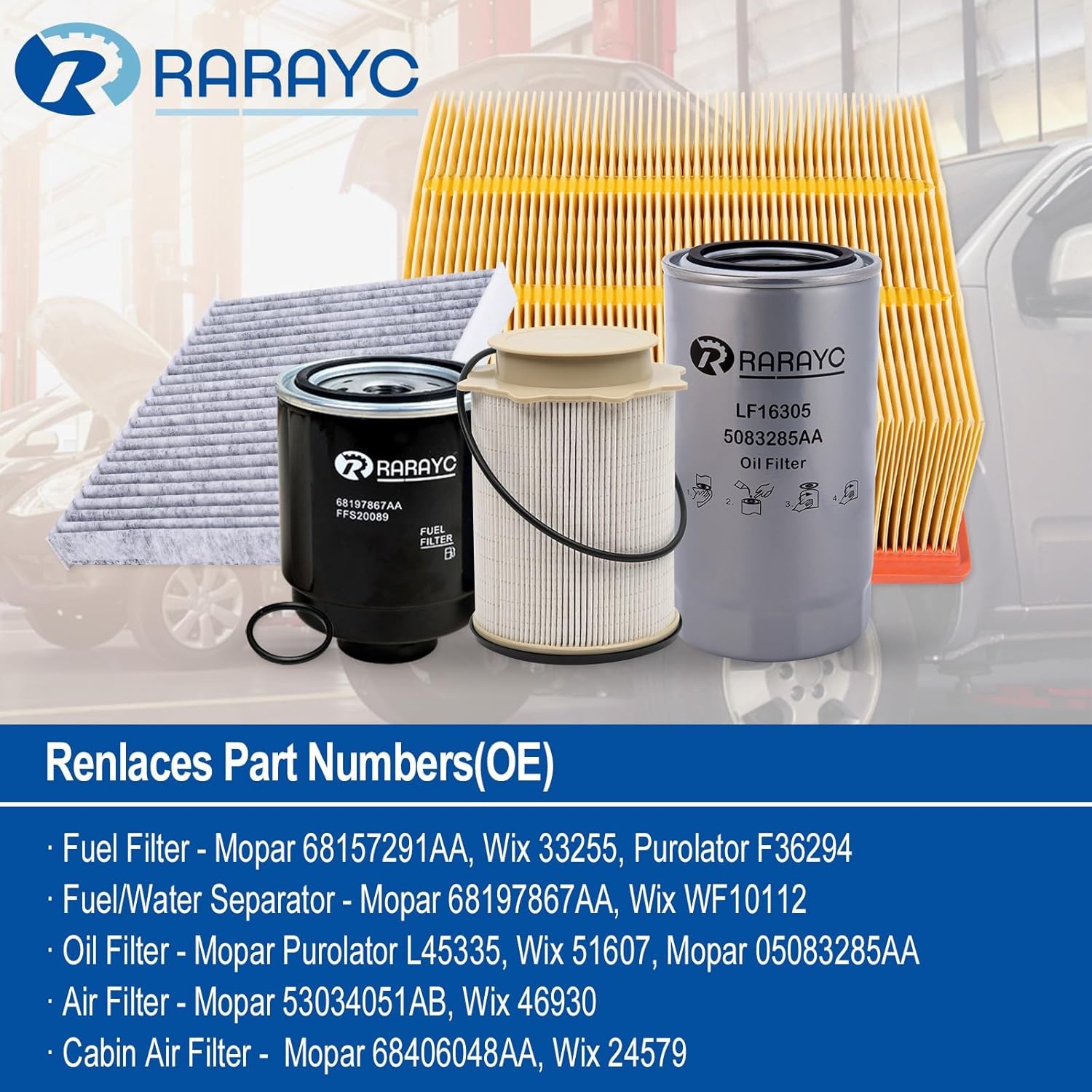 6.7L Cummins Fuel Filter Kit | Replacement for 2013-2018 Dodge Ram 2500 3500 450