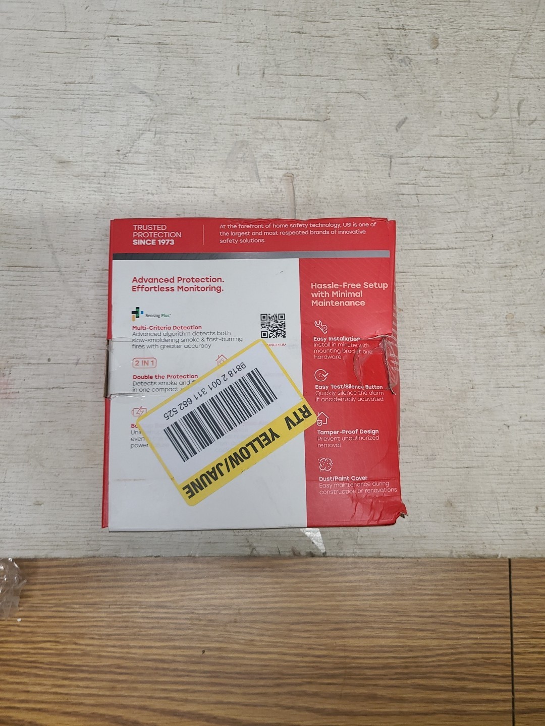 NEW Hardwired and 1-Year Battery Backup Smoke Detector