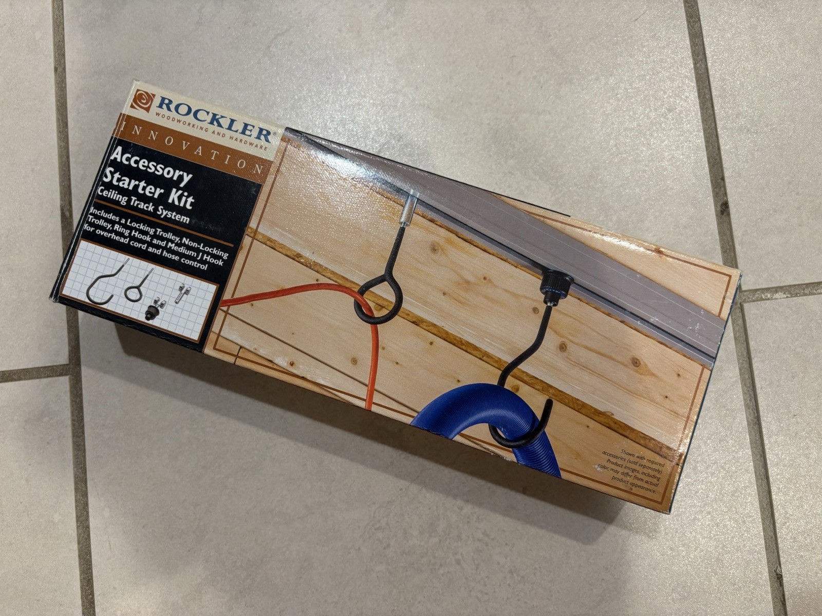 Accessory Kit for Rockler Ceiling Track System Item #57795