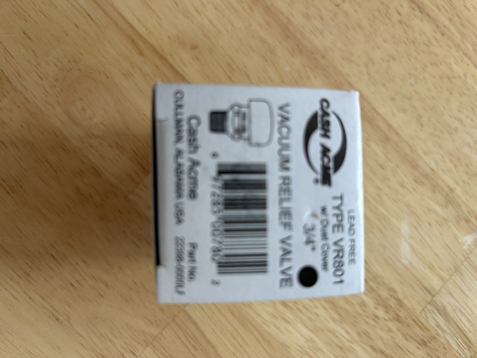 Cash Acme 22398-0000LF 3/4″ Vacuum Relief Valve Type VR801 w/ Dust Cover NEW