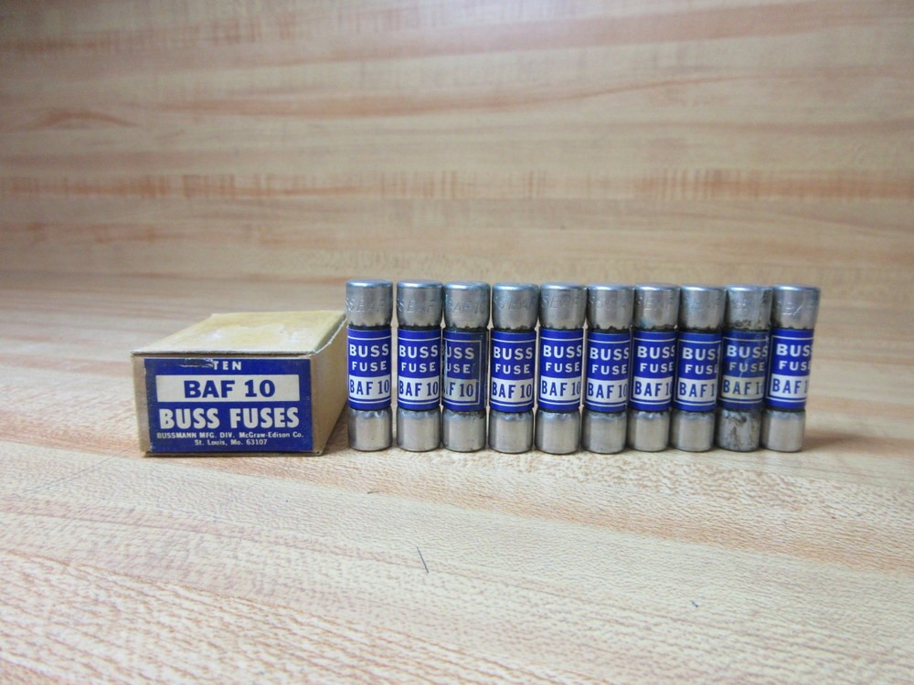Buss BAF-10 Bussmann Fuse Cross Ref 6C170 (Pack of 30)