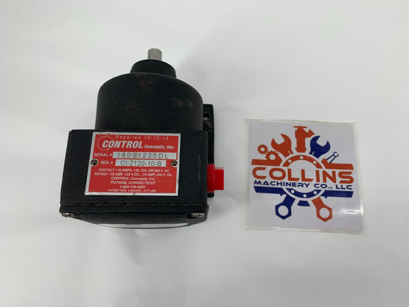 Control Concepts, Inc. CI-2120-10-B SPDT Zero Speed Switch 10A 125/250/480V