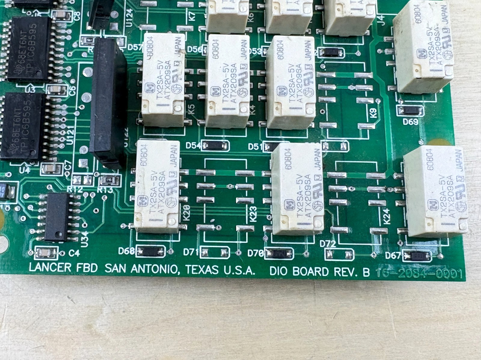 Lancer FBD 16-2085-0002 Rev B DIO Board, 16-2084-001