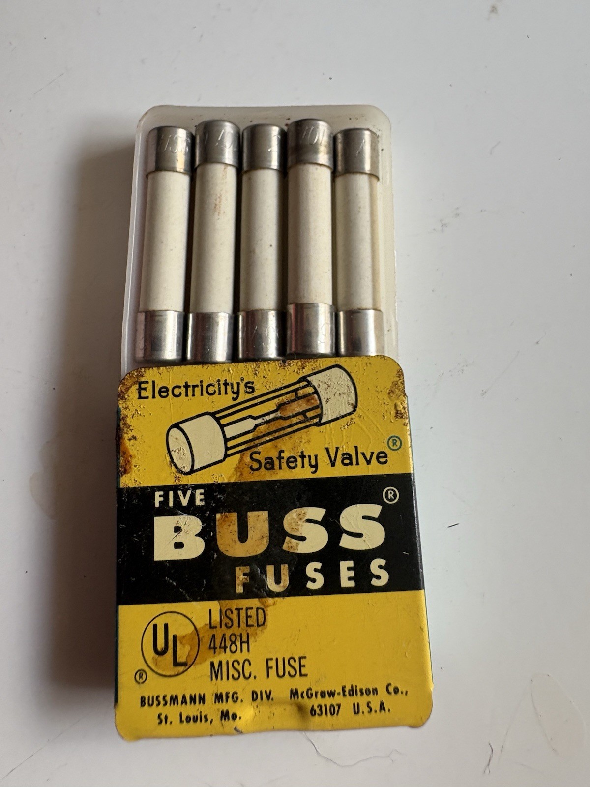 lot of 5 buss fused abc15