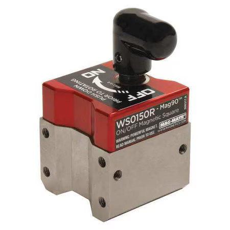 Mag-Mate Ws0150r Magnetic Weld Square, 1-1/2X1-1/8In, 150Lb