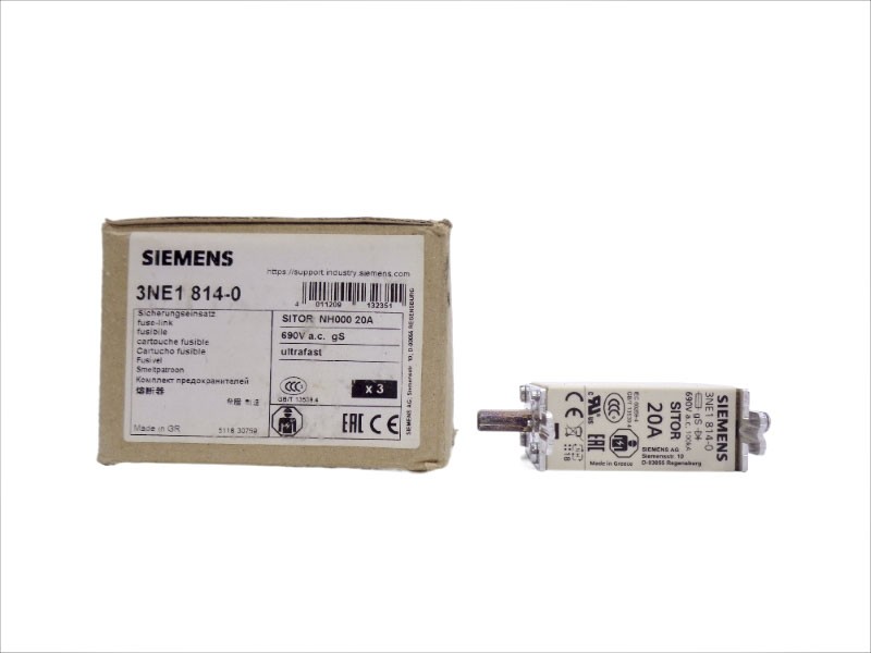 SIEMENS 3NE1814-0 690VAC 20A (PKG OF 3) NSMP