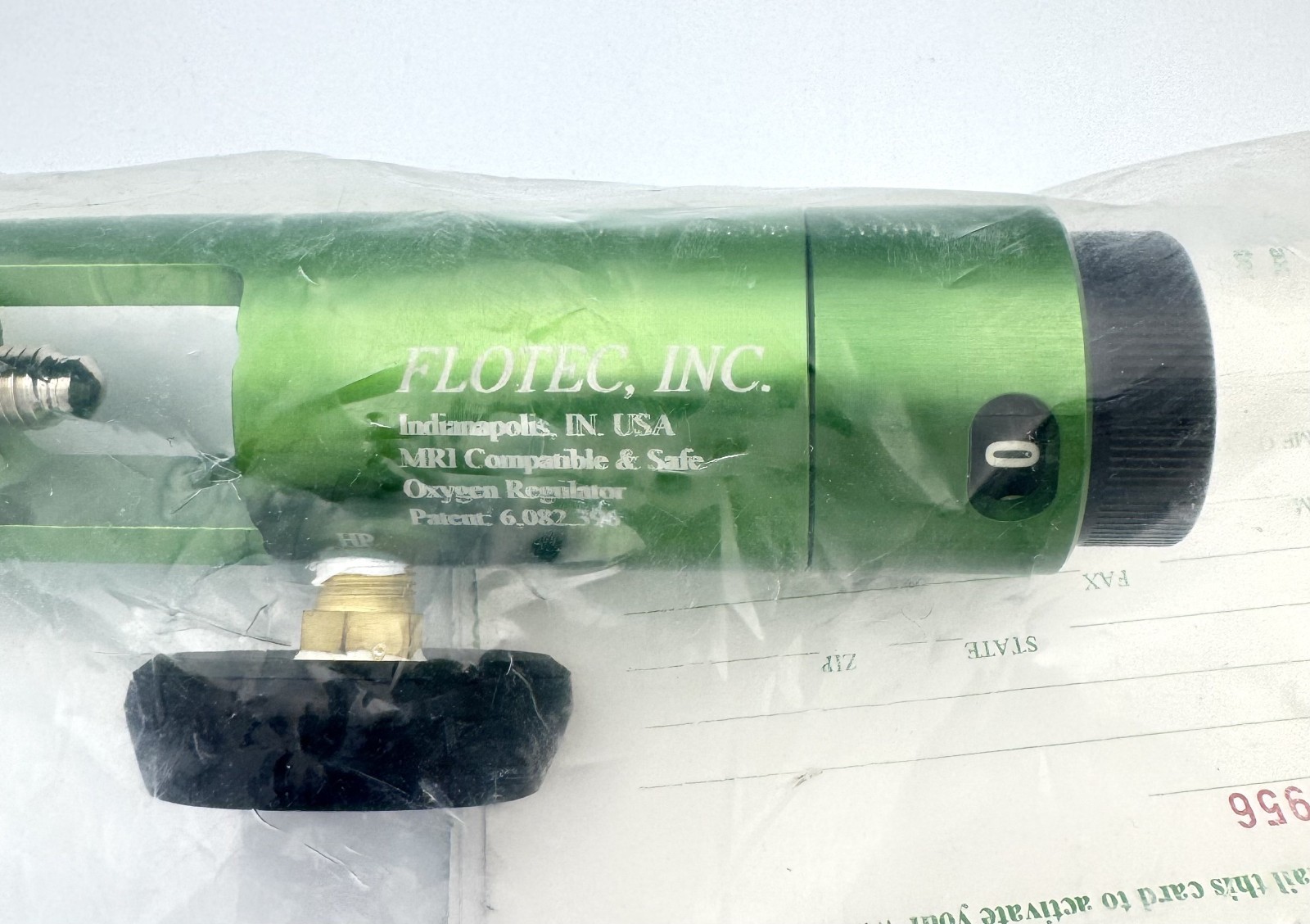 FLOTEC Regulator P/N 86680-2500 Green – 30 DAY WARRANTY