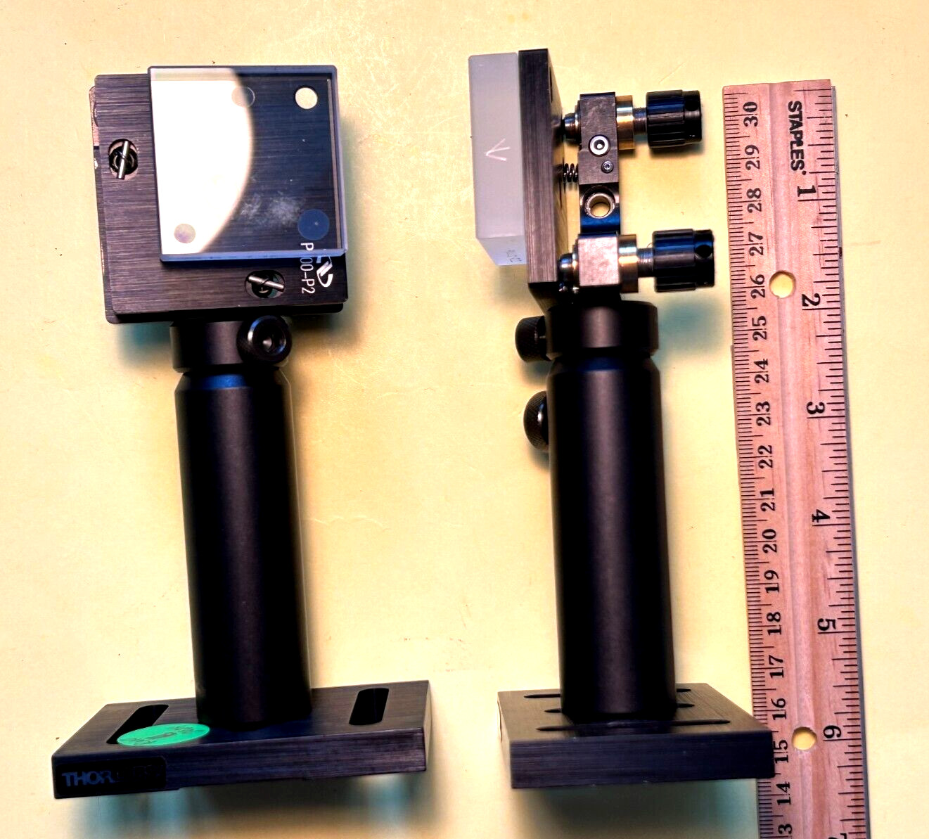 KrF Laser mirror on Newport P100-P2 on Thorlabs 3″optic mount assembly