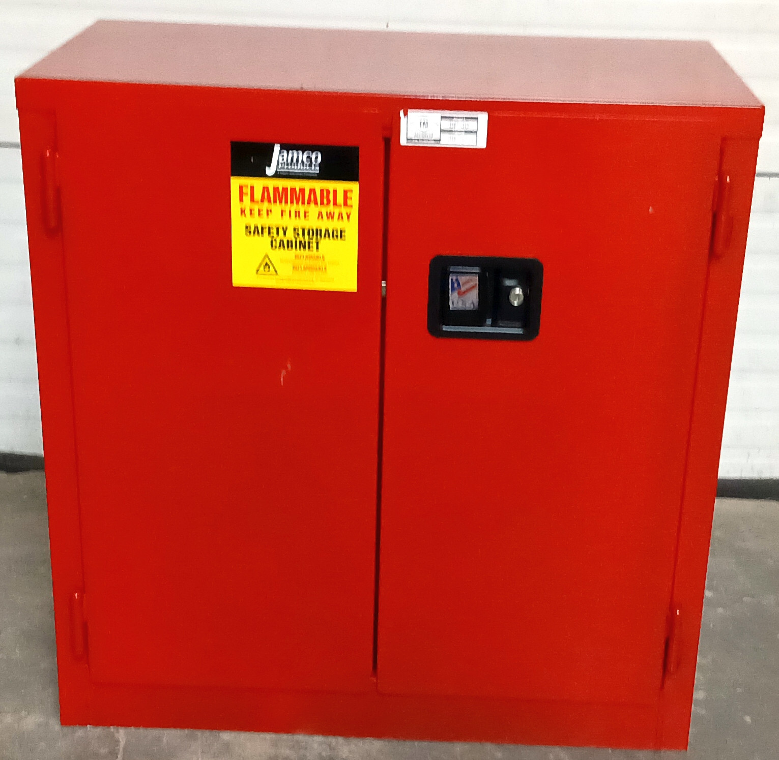 1 NEW JAMCO BP30 30 GALLON FLAMMABLE STORAGE CABINET NNB ***MAKE OFFER***