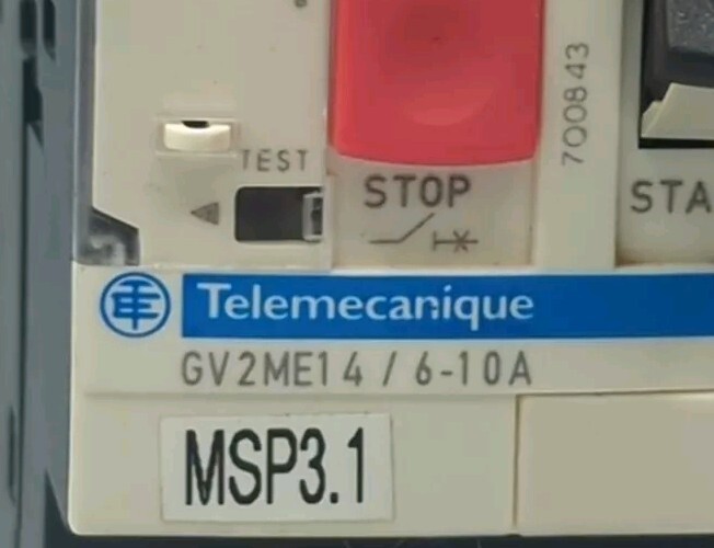 USED TELEMECANIQUE LC1D12 W/TELEMECANIQUE GV2ME14/6-10A DELTA STARTER