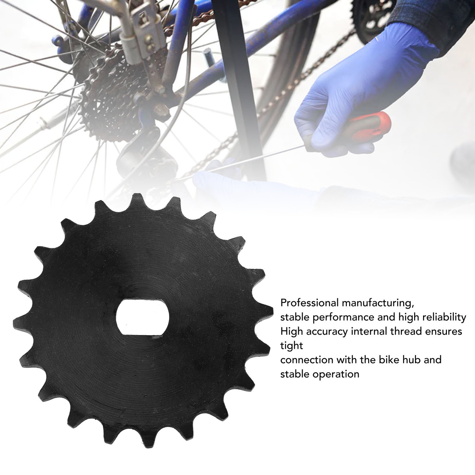 420 20T Sprocket Durable Carbon Steel Motor Sprocket For MY1020 Geared Motor