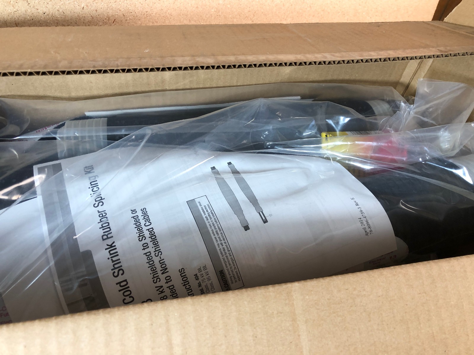 3M 5553 Cold Shrink Rubber 3 Splice Kit 78-8096-4739-5 Rev E (MULTI AVAIL)