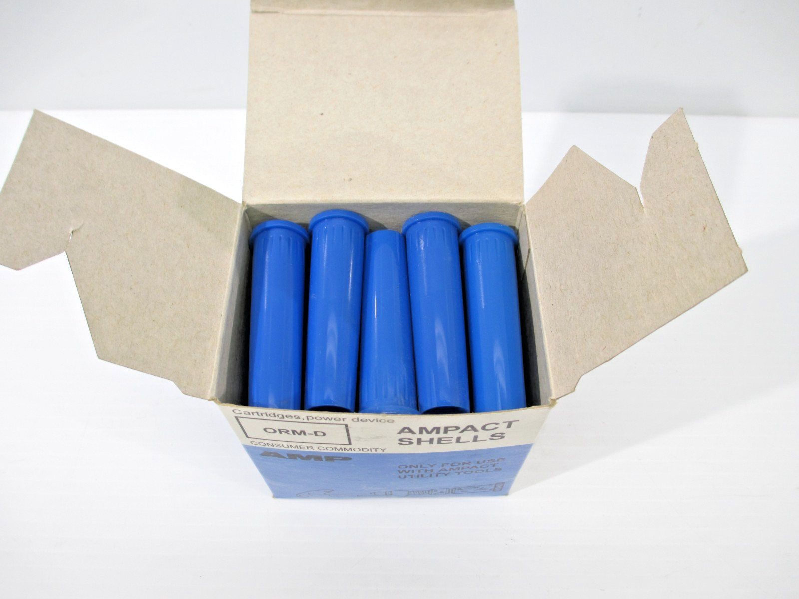 OEM TYCO AMPACT Blue Nylon Shell Cartridges Box of 25 69338-1
