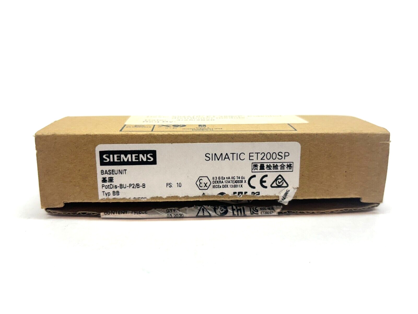 Siemens 6ES7 193-6UP00-0BP2 Base Unit, Simatic ET200SP