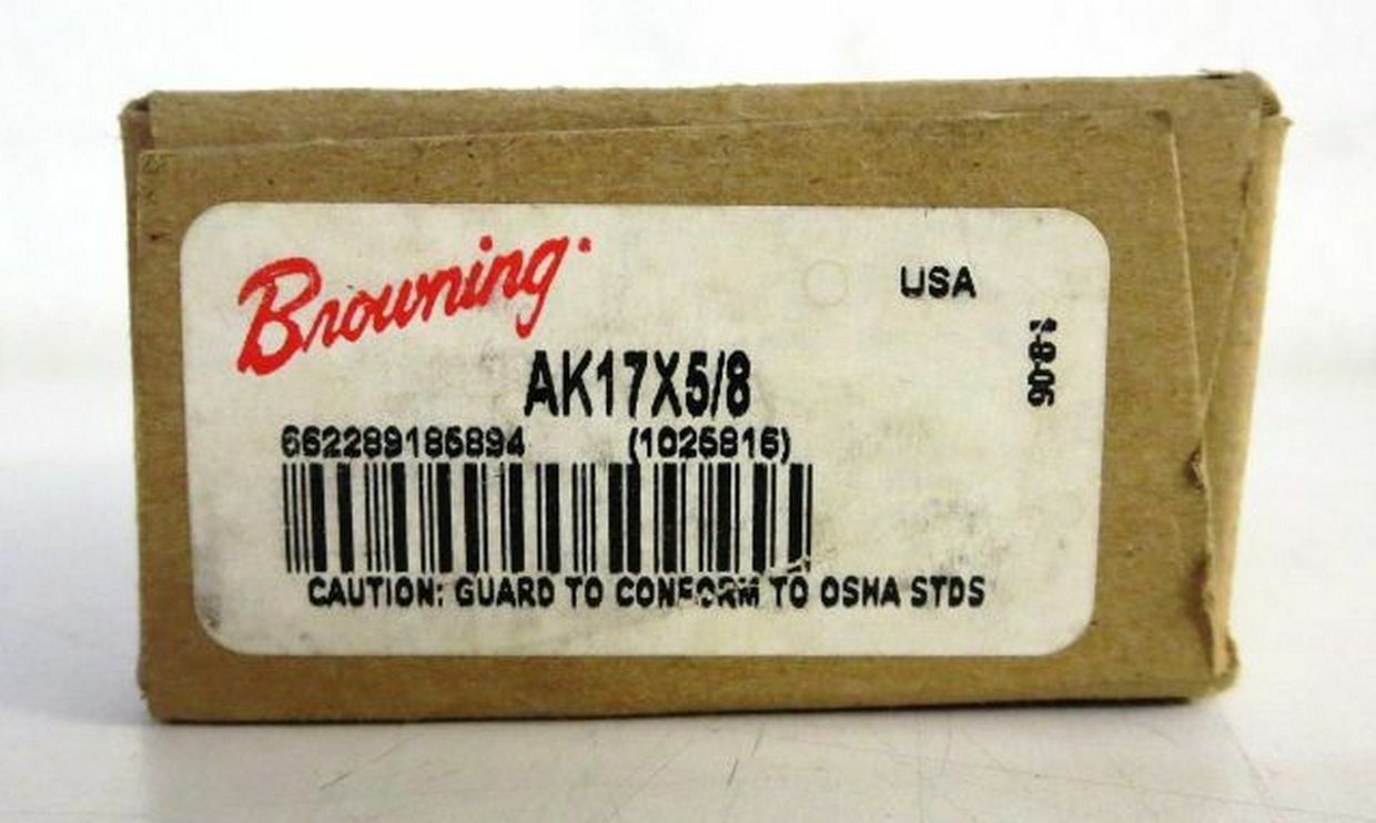 BROWNING 1025816 AK17X5/8 V-BELT PULLEY-3L, 4L, A BELT SECTION SIZE – LOT OF TWO