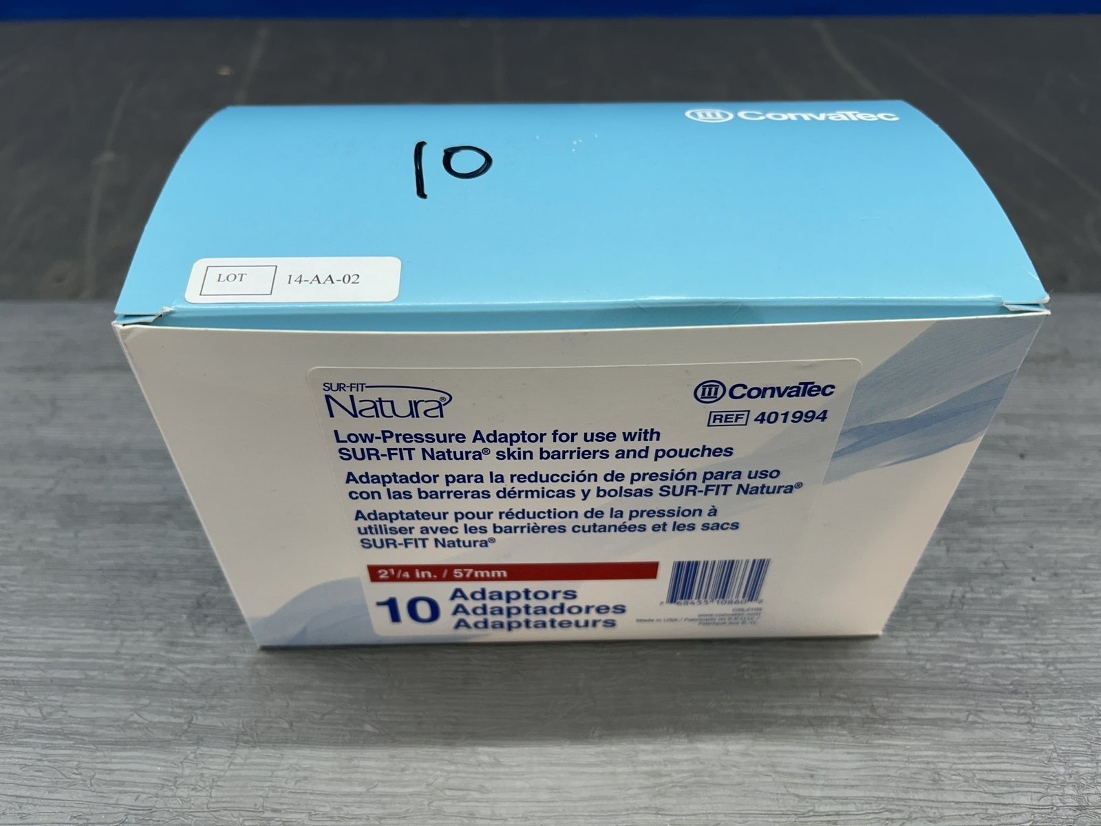 BRAND NEW CONVATEC NATURA SUR-FIT LOW PRESSURE ADAPTOR #401994. 10 units x box**