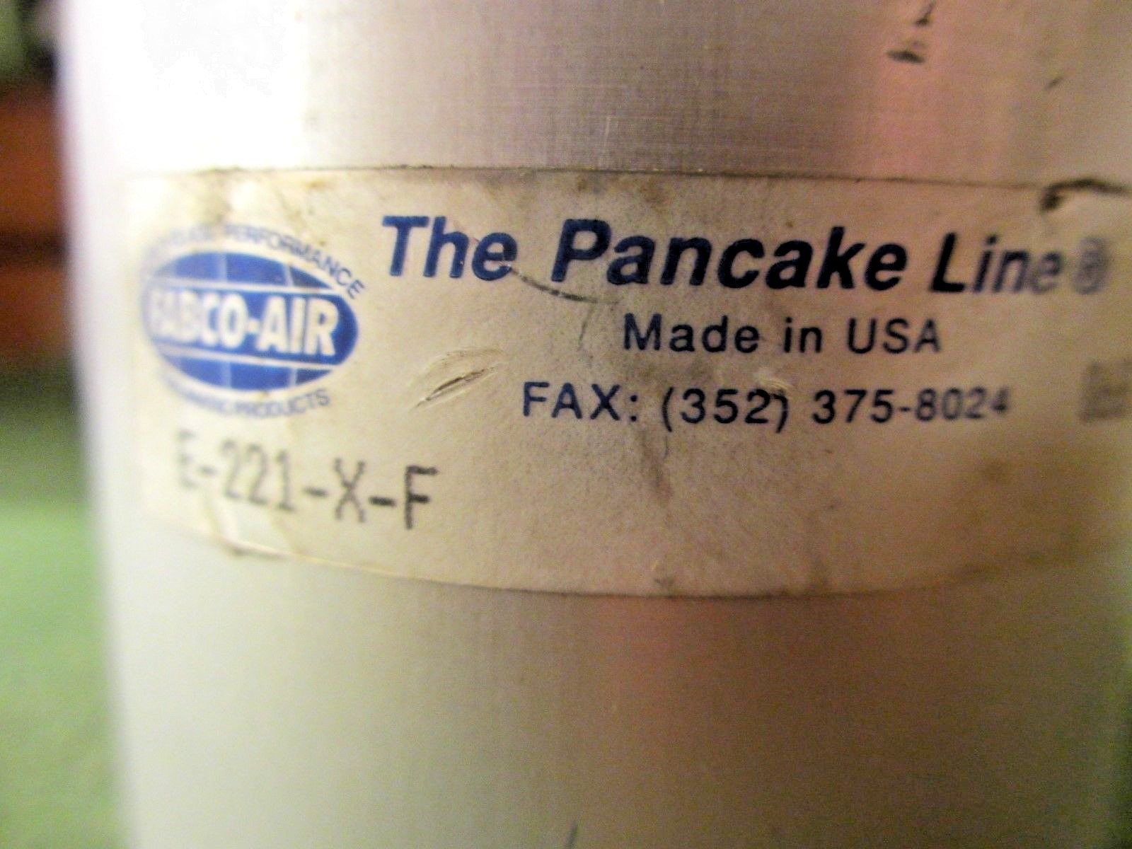 Fabco-Air Pancake Line E-221-X-F Single Rod, Double Acting Cylinder, 1-5/8″ Bore