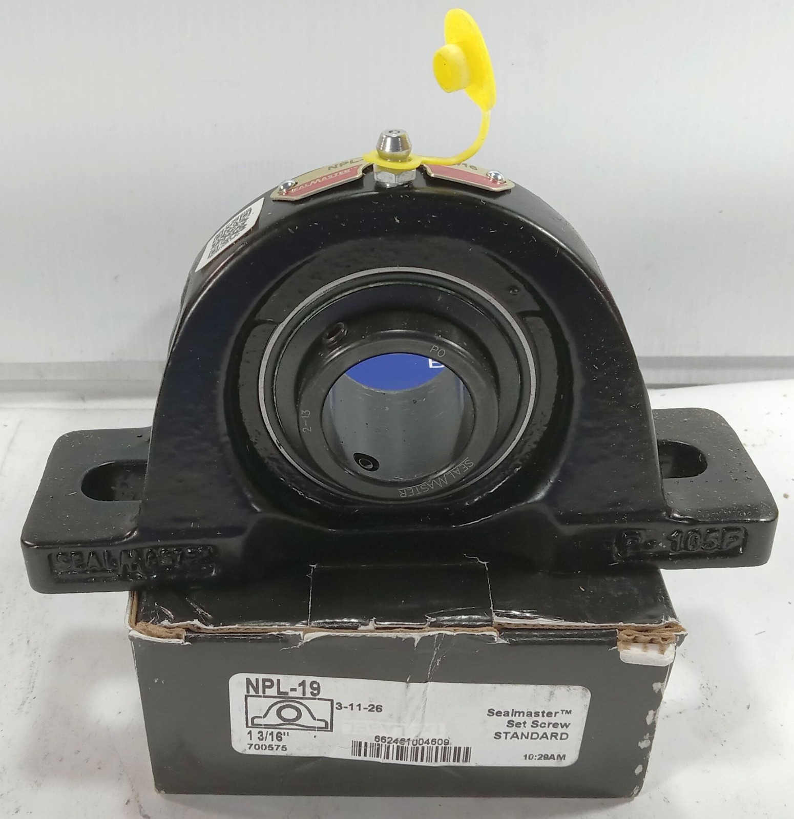 1 NEW SEALMASTER NPL-19 700575 2 BOLT BASE PILLOW BLOCK BEARING NIB *MAKE OFFER*