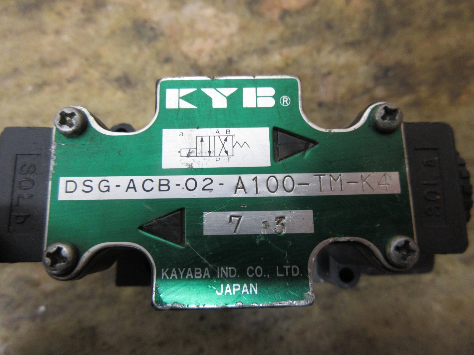 KYB SOLENOID VALVE DSG-ACB-02-A100-TM-K4 73