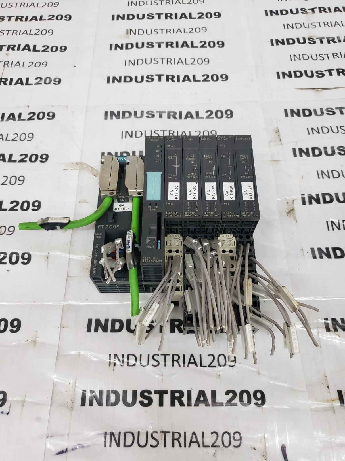 SIEMENS ET200S-6ES7-151-3AA23-0AB0 W/CARDS