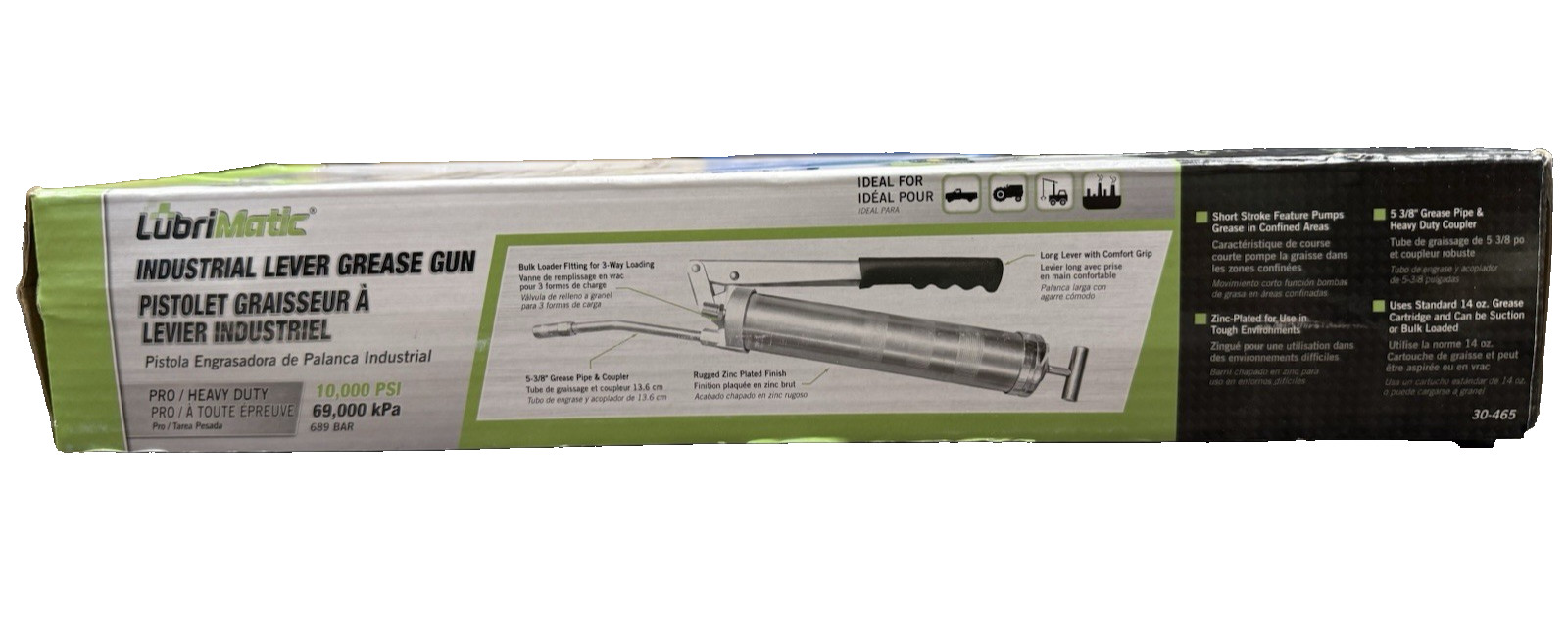 Lubrimatic Industrial Extreme Duty 10,000 PSI Grease Guns 30-465