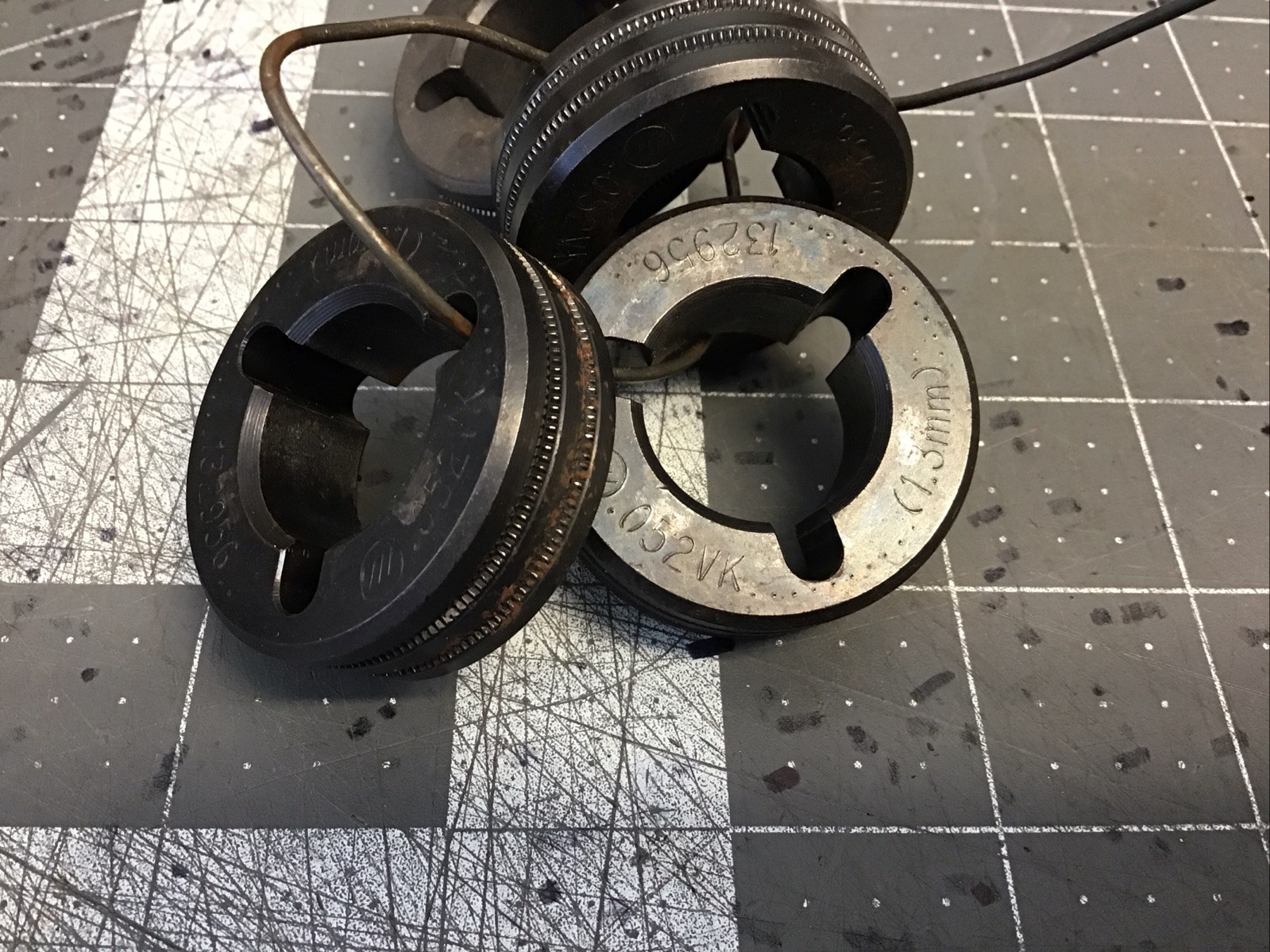 Miller Drive Roll (Lot Of 4)Grooved 1.3MM .052VK 132956(LB28T)