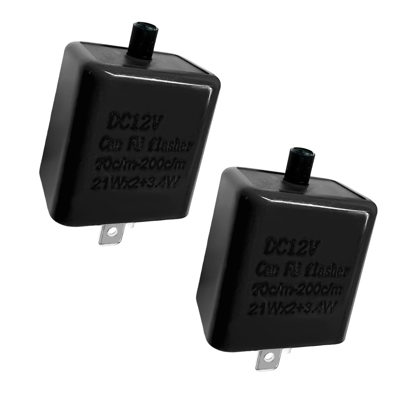 2 PCS 12V LED Flasher Relay, Adjustable 2Pin Turn Signal & Hazard Warning Hyp…