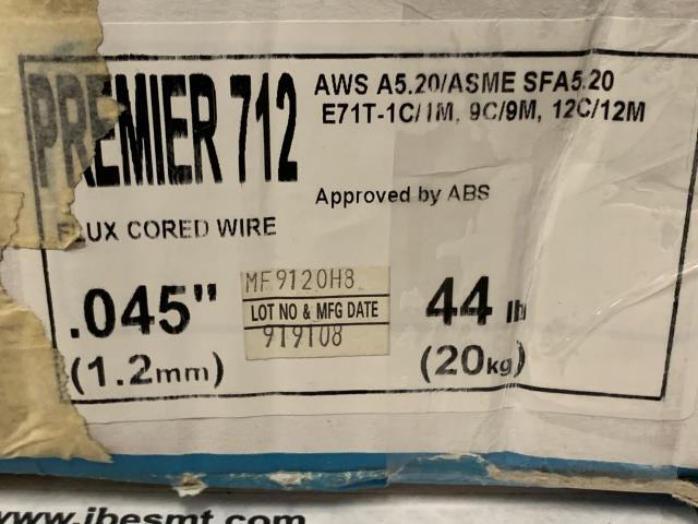 NEW Pinnacle Alloys 44LB Flux Cored Welding Wire – PREMIER712 .045 w/Warranty