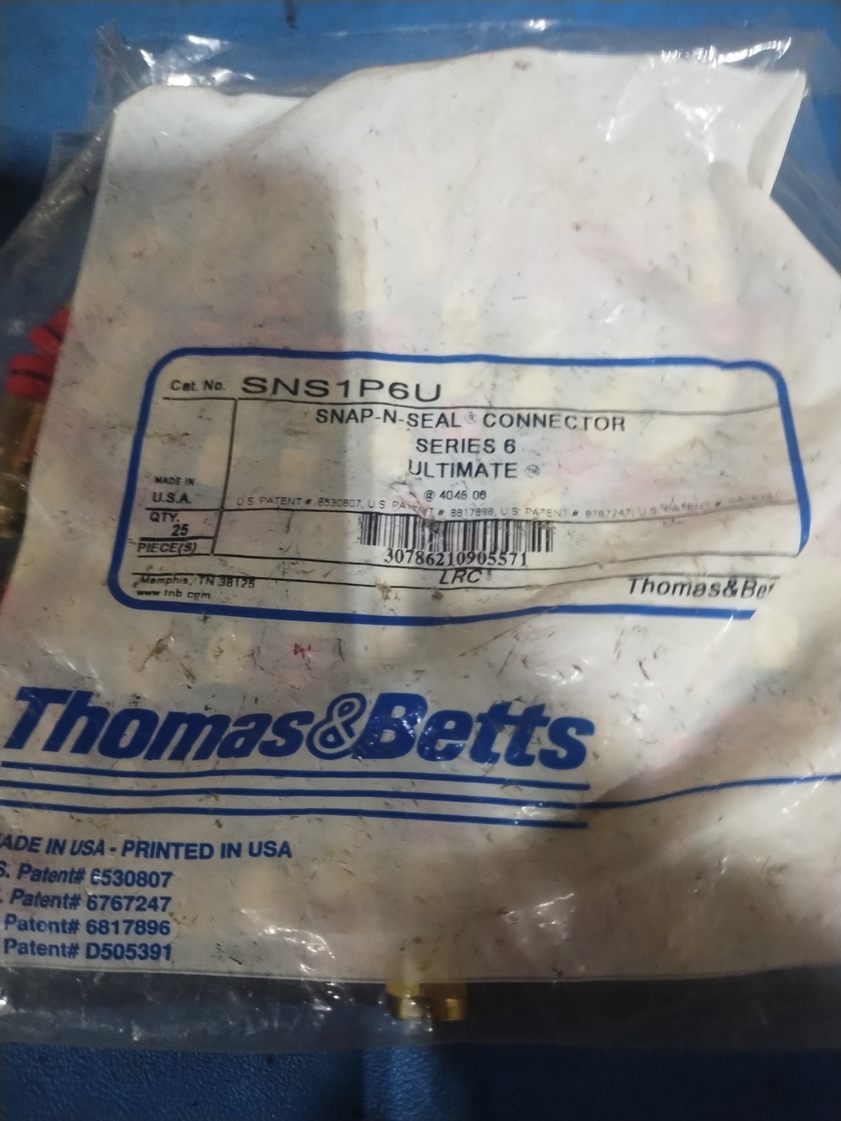 BELDEN SNS1P6U Qty 50 Lot CONNECTOR SNAP AND SEAL SERIES 6.