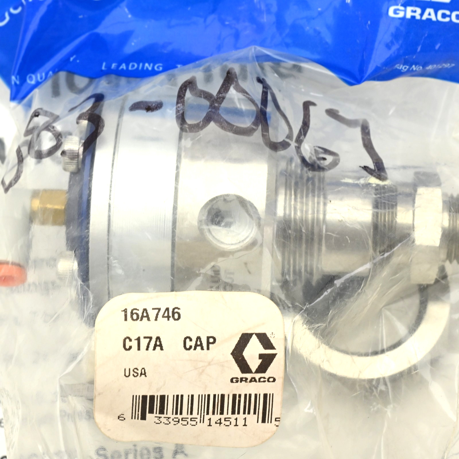 Graco 24C375 1:1 Precision Flow Fluid Pressure Regulator, 90 psi (6.2 bar) Max
