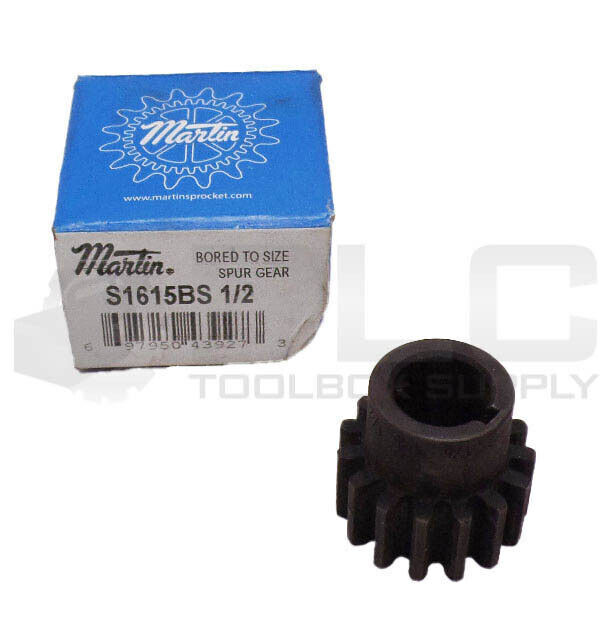 NEW MARTIN S1615BS 1/2 SPUR GEAR 1/2″ KEYED BORE S161514 1/2