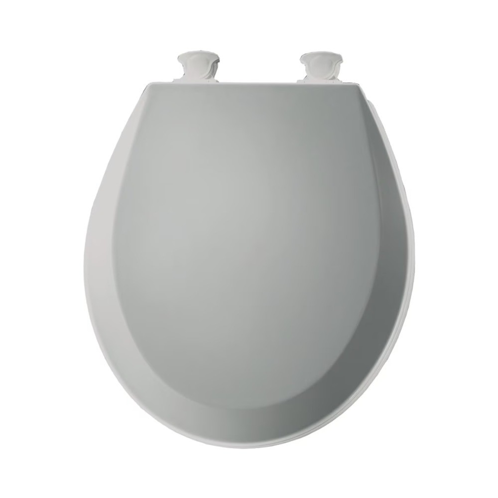 500EC062 Round Closed Front Toilet Seat with Cover, Ice Grey