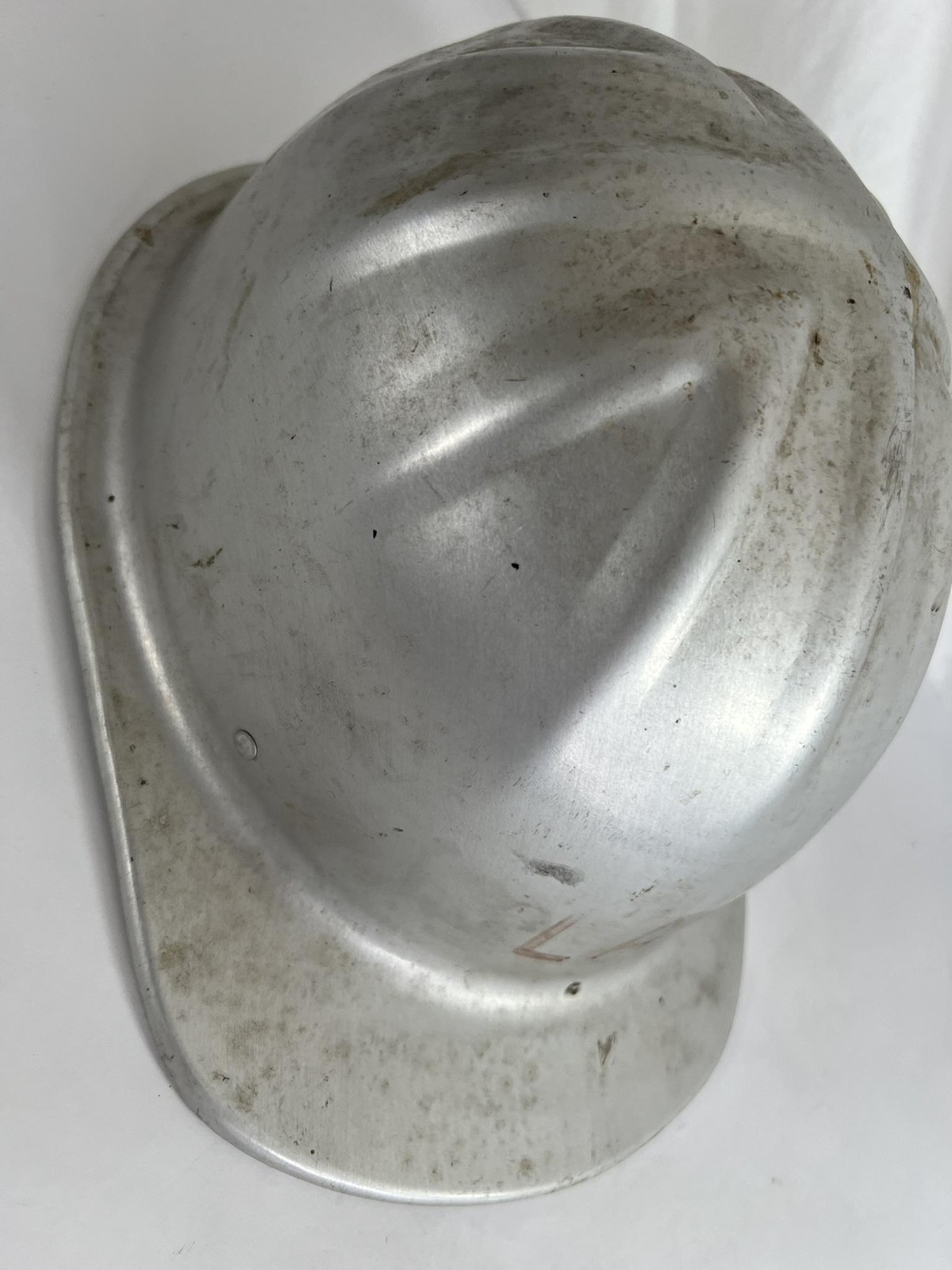 Vintage MSA McDonald T Cap-Standard Aluminum Hard Hat Helmet Safety Silver USA