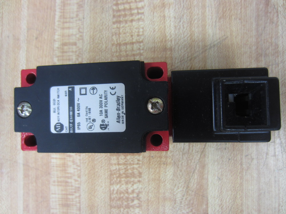Allen Bradley 802F-E60M10 Safety Key Switch 802FE60M10 Series A