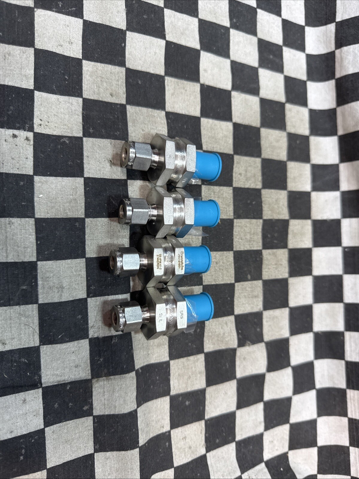 4x, Swagelok In-Line Filter2 Micron, 1/4” comp x 1/4” VCR, SS-4FW-V1-2, #102Q15