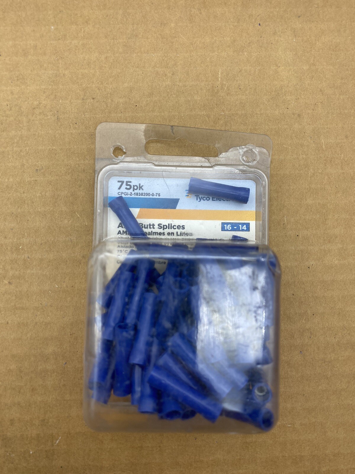 Tyco Electronics CPGI-2-1838200-0-75 Amp Butt Splices 16-14