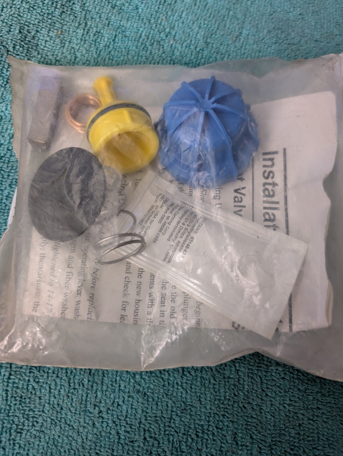 Bradley Foot Valve Repair Kit S65-230 Fountain Water Control Drink Wash Tub New