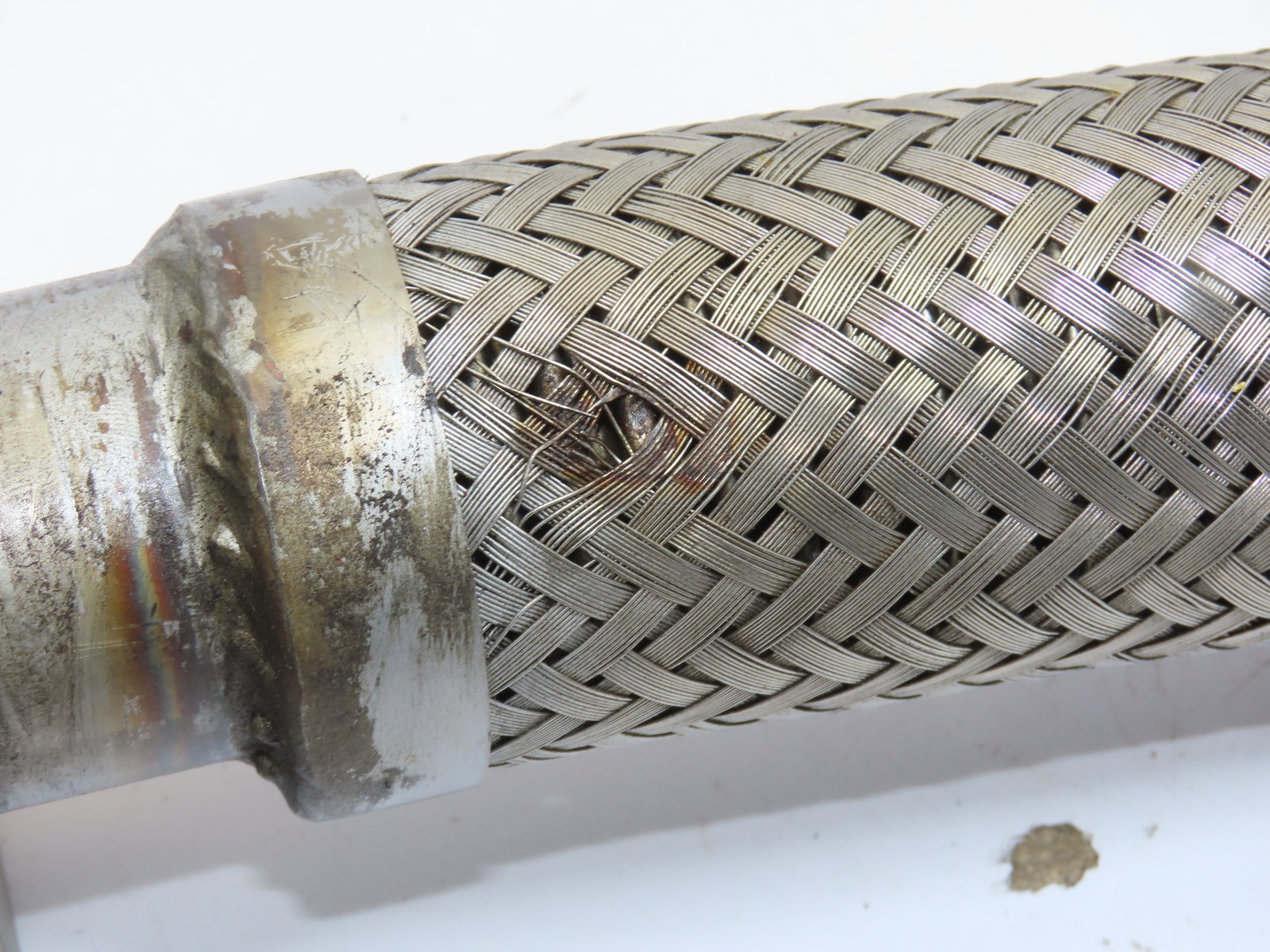 1×35″ 1-5/16-12 -16 JIC 37 Flare Braided SS Metal Flex Pipe Hose 1-1/2″ Flange