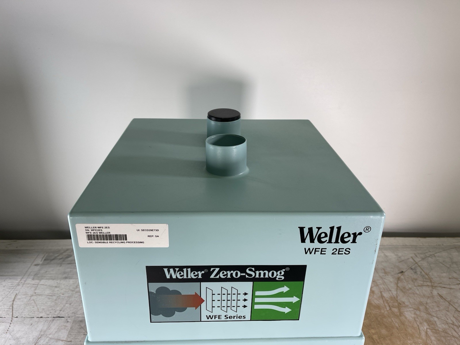 WELLER WFE 2ES SOLDERING FUME EXTRACTION SYSTEM – (POWER TESTED)