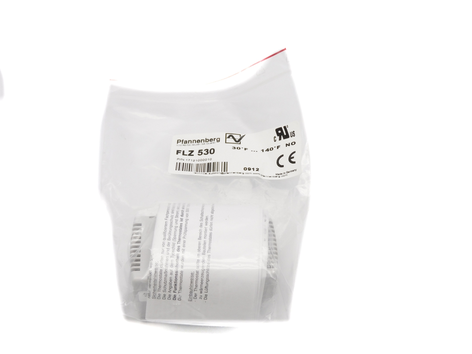 PFANNENBERG FLZ530 17121000010 240VAC 10A 30/140’F NSMP