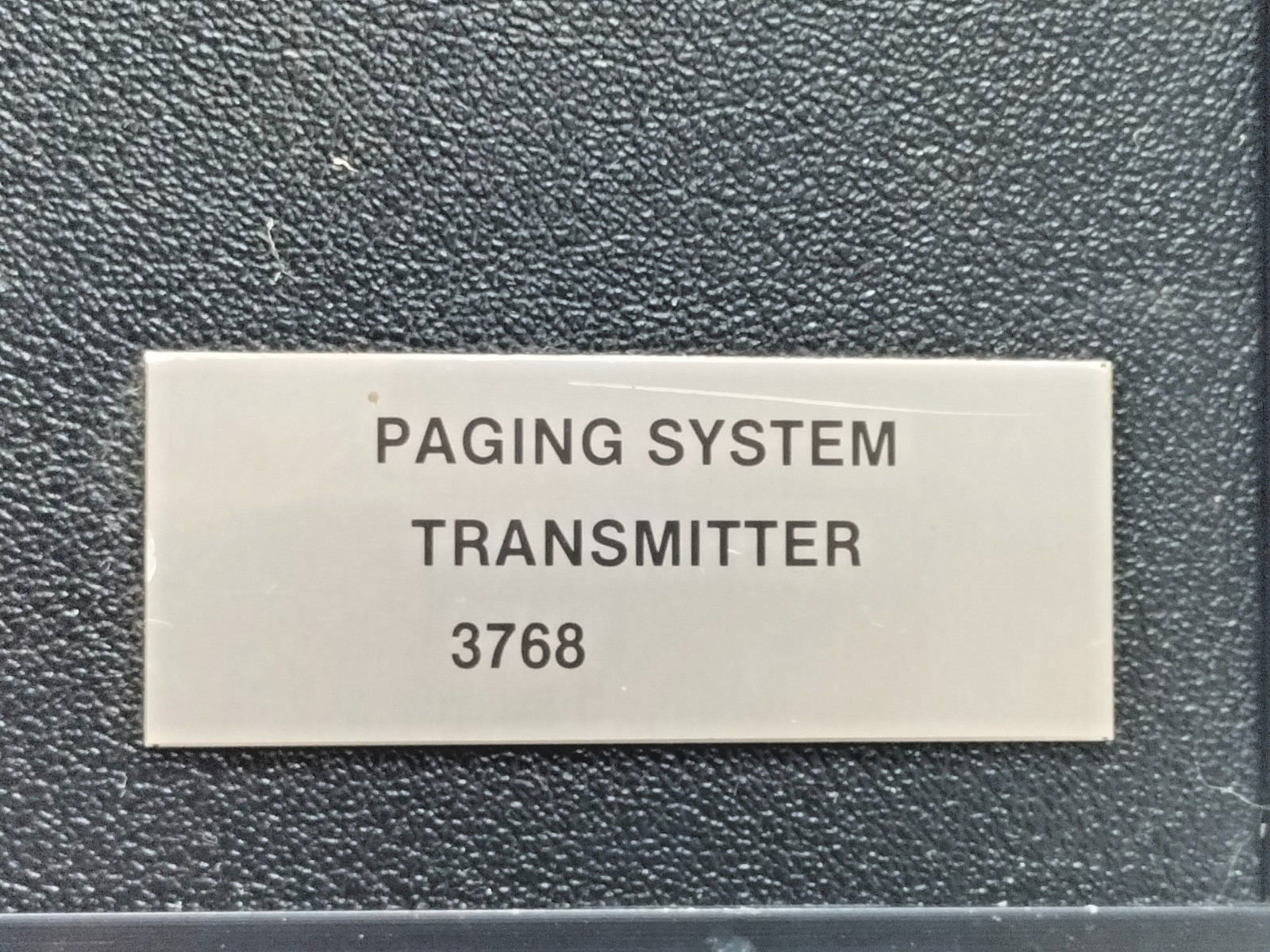 TATECO AB T850 PAGING SYSTEM TRANSMITTER TELE COURIER 27400 MHz