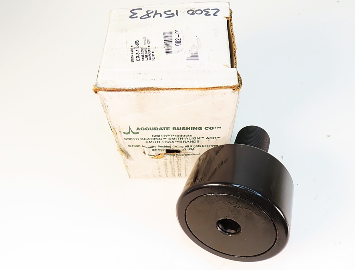 Smith Bearing CR-3-1/2-XB 90682 ABC Accurate Bushing Cam Follower 3.5″Dia NEW