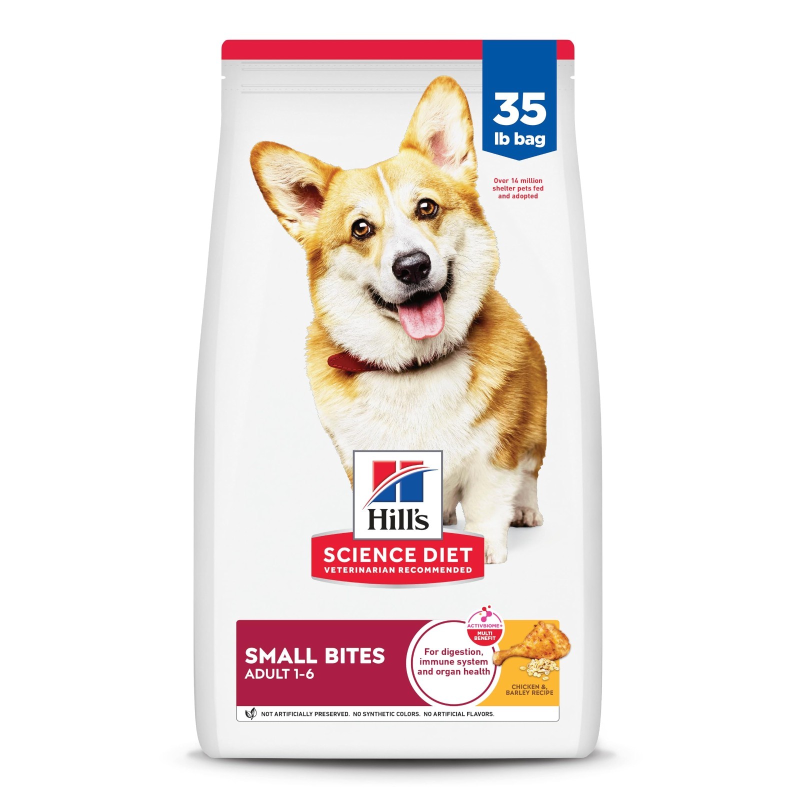 Hill’s Science Diet Adult 1-6, Adult 1-6 Premium Nutrition,Chicken & Barley,35lb