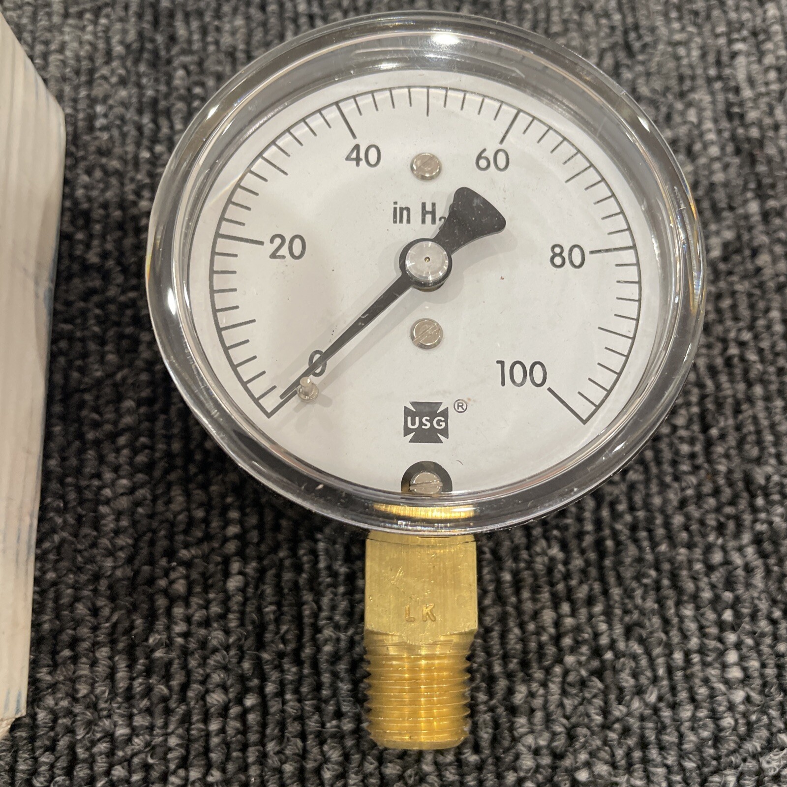 US Guages 161965A 2-1/2″ P734 100 In H2O 1/4 NPT LM ***FREE SHIPPING***