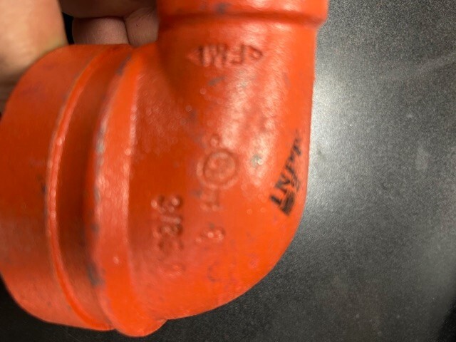 3″ x 1″ End of Run Elbow FireLock 67 Victaulic FireLock 67 FC38067P00