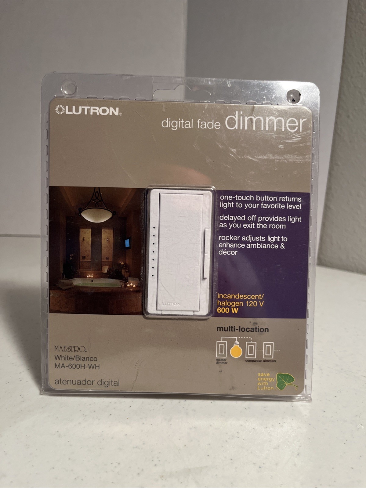 Lutron Maestro MA-600H-WH Dimmer – White