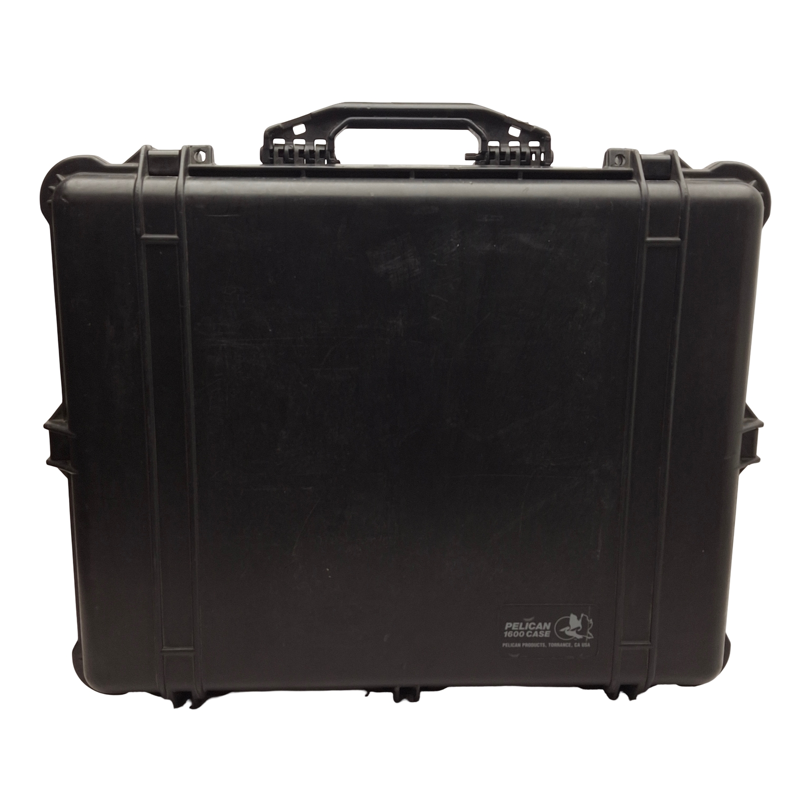 Pelican 1600 Protector Case, Black, 21.51 x 16.54 x 7.99in Interior *No Foam*