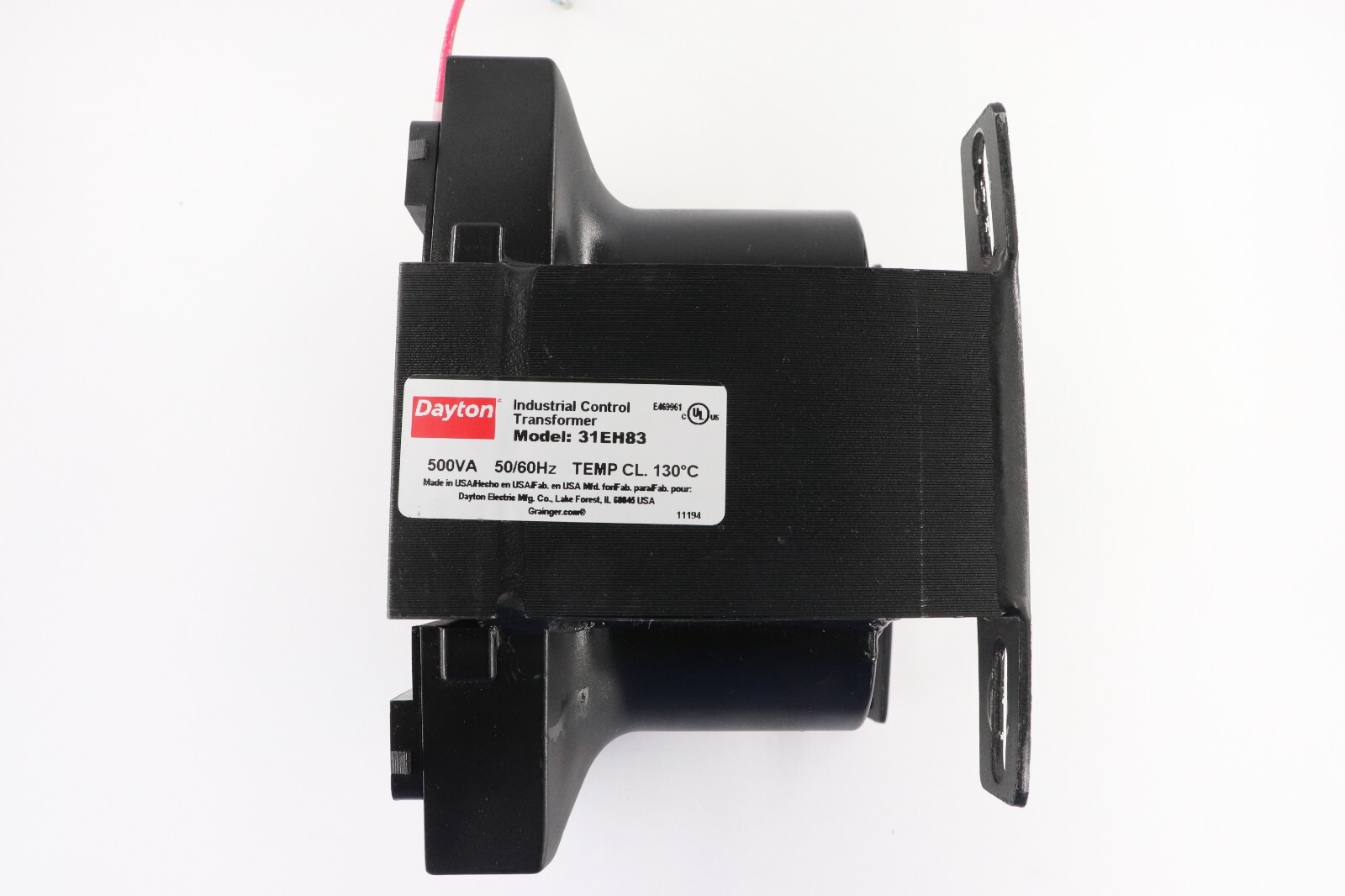 DAYTON 31EH83, 500VA INDUSTRIAL CONTROL TRANSFORMER, 50/60HZ 120/240VAC