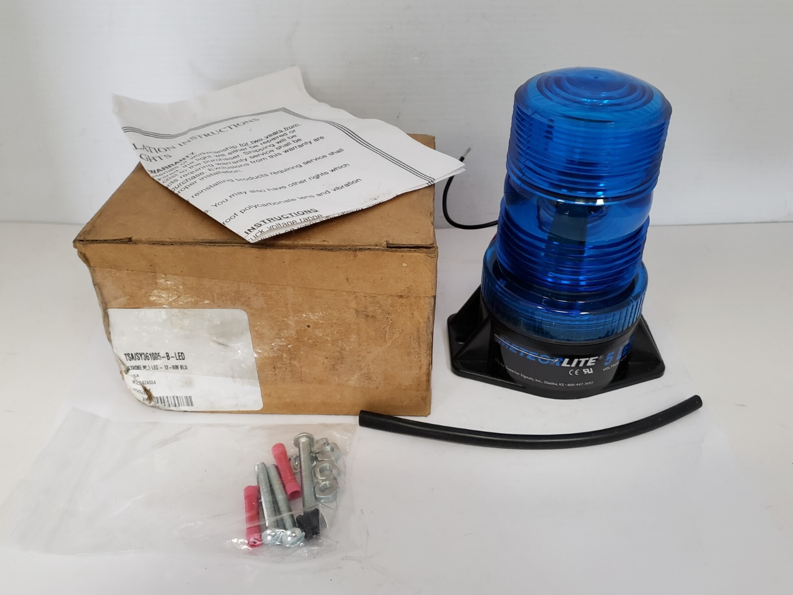 METEROLITE TSA/SY361005-B-LED STROBE LIGHT 12-80V DC NIB