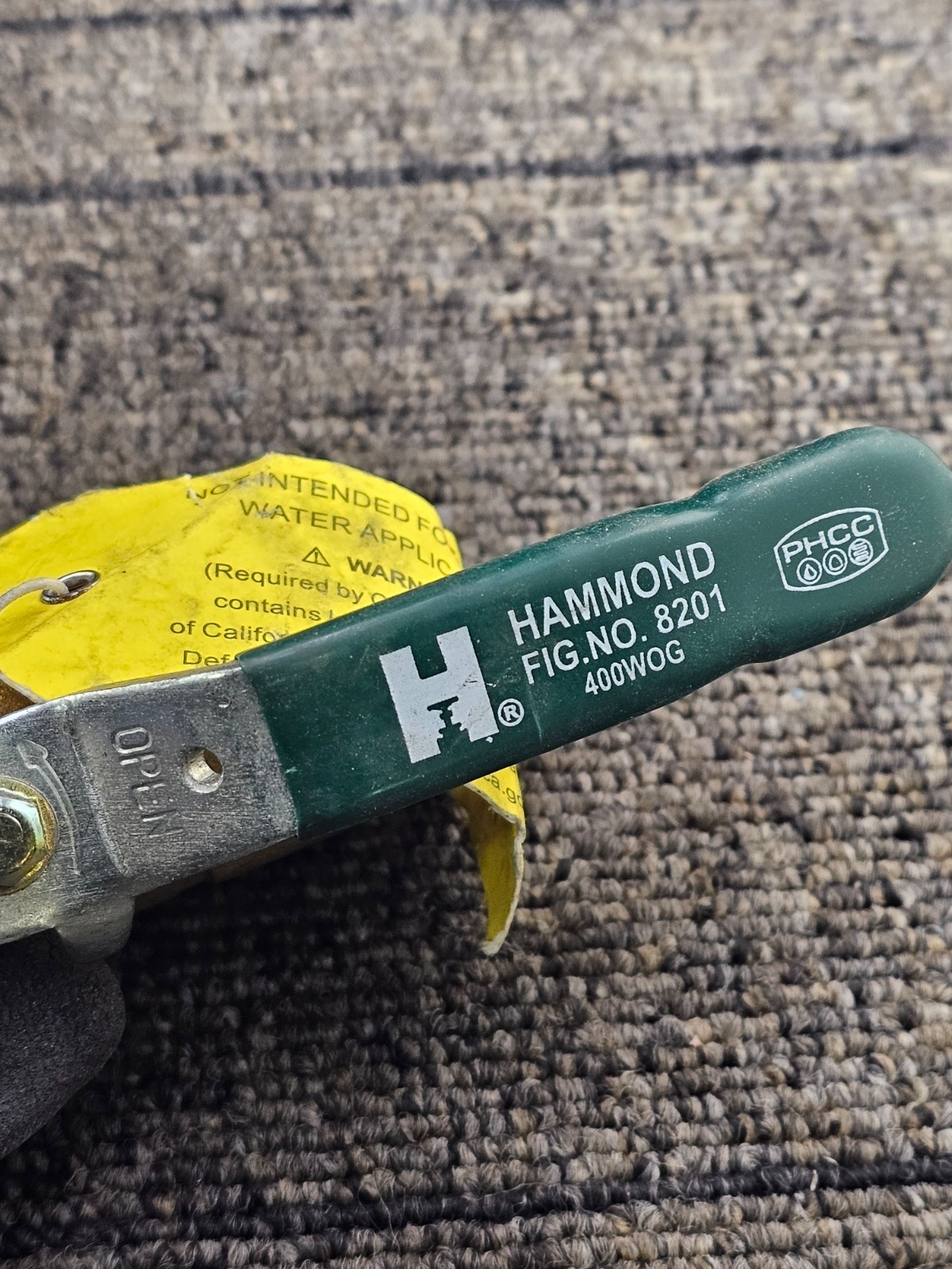 (QTY 11) Hammond: FIG NO 8201 3/4-inch FNPT Forged Brass Ball Valve 400 WOG